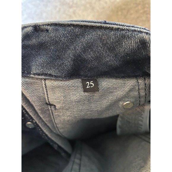 Seven For All Mankind Skinny Jeans Womens 25 Button Fly High‎ Rise - Picture 10 of 12